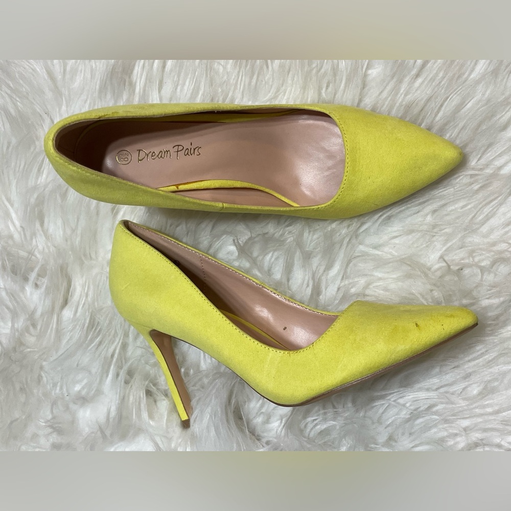 Neon Yellow Stiletto Heels